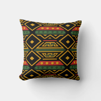 Cojín Decorativo Diseño de impresión africana en negrita