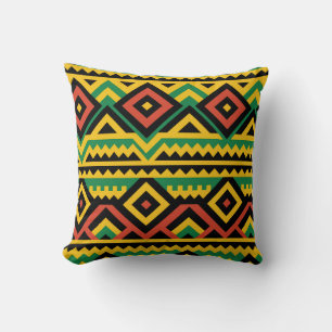 Cojín Decorativo Diseño de impresión africana en negrita