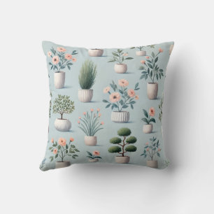 Cojín Decorativo Diseño de impresión de plantas con protección de b