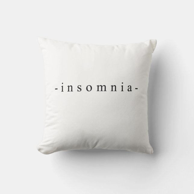 Cojín Decorativo Diseño de insomnio (Anverso)