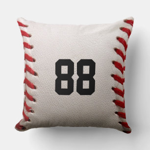 Cojín Decorativo Diseño de jugador de béisbol con número de jersey 