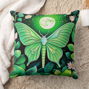 Cojín Decorativo Diseño de la flor de mariposa lunar