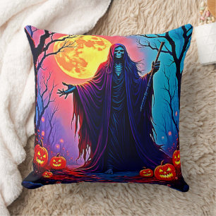 Cojín Decorativo Diseño de la llamada a la muerte por luna de fanta