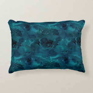 Cojín Decorativo Diseño de la serie Galaxia Verde Azul 5
