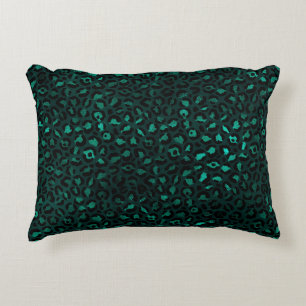 Cojín Decorativo Diseño de la serie Leopardo Teal y Gold 4