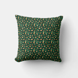 Cojín Decorativo Diseño de la serie Safari de Esmeralda y Oro 3