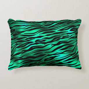 Cojín Decorativo Diseño de la serie Safari Esmeralda y Oro 10