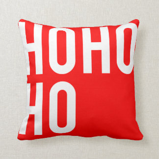 Cojín Decorativo Diseño de la tipografía Minimalista HO HO HO HO