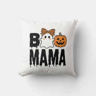 Cojín Decorativo Diseño de lazo de calabaza fantasma de Halloween B