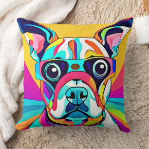 Cojín Decorativo Diseño de lentes Mascotas vibrantes