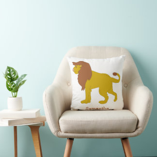 Cojín Decorativo Diseño de León Personalizado
