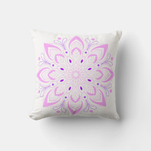 Cojín Decorativo Diseño de Lotus Mandala
