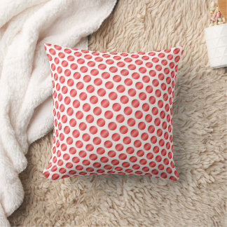 Cojín Decorativo Diseño de lunares rojos