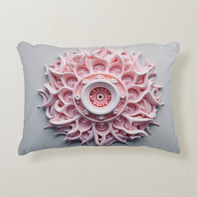 Cojín Decorativo Diseño de Mandala (Anverso)