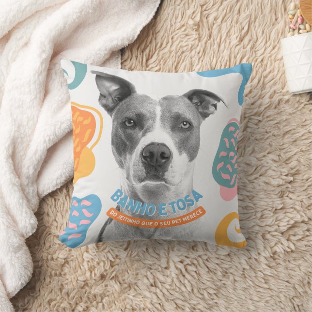 Cojín Decorativo Diseño de manta de perro lindo (Manta)