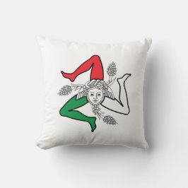 Cojín Decorativo Diseño de Medusa Trinacria Siciliana