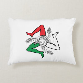 Cojín Decorativo Diseño de Medusa Trinacria Siciliana