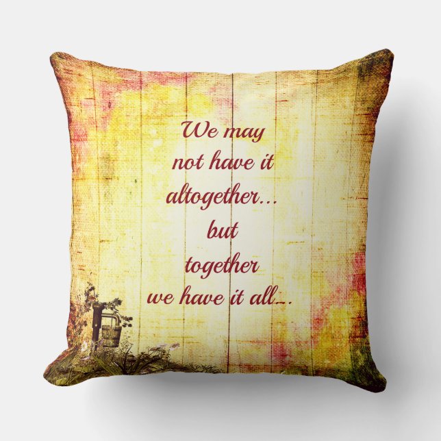 Cojín Decorativo Diseño de Moda de campo monogramado familiar (Anverso)