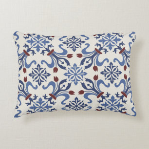 Cojín Decorativo Diseño de mosaico de cerámica mallónica de Damask