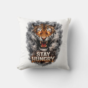 Cojín Decorativo Diseño de motivación de tigre Hambre de Éxito