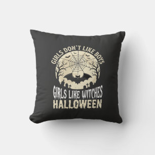 Cojín Decorativo Diseño de murciélago de Halloween para chicas que