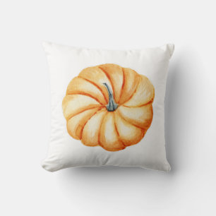 Cojín Decorativo Diseño de naranja de acuarela de calabaza de Acció