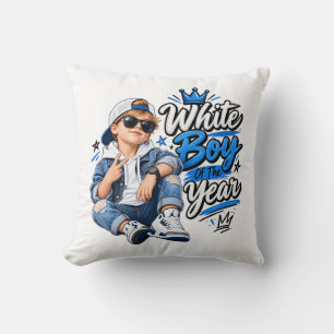Cojín Decorativo Diseño de Niño de Streetwear del Año