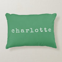 Diseño de nombre minimalista simple en verde perso