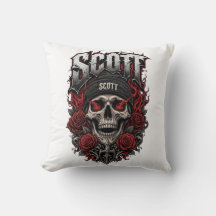 Diseño de nombre personalizado Scott Gothic Skull