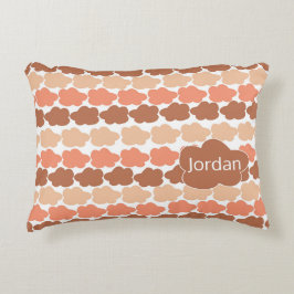 Cojín Decorativo Diseño de nubes de terracota para guardería natura