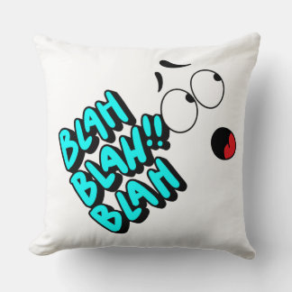 Cojín Decorativo Diseño de ojos de dibujos animados divertido blah