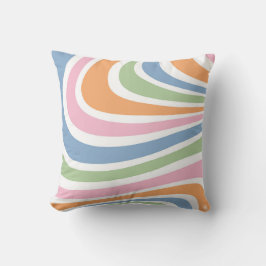 Cojín Decorativo Diseño de ondas retro