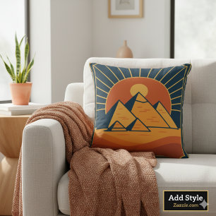 Cojín Decorativo Diseño de oro de Scarab Amulet Sagrado