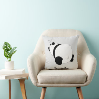 Cojín Decorativo Diseño de oso panda personalizado