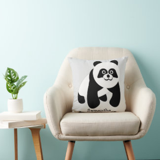 Cojín Decorativo Diseño de oso panda personalizado