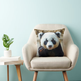 Cojín Decorativo Diseño de Panda Saludando