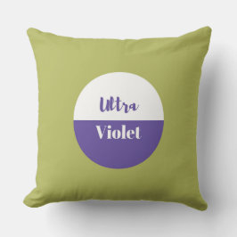 Cojín Decorativo Diseño de pantone 2018 ultravioleta