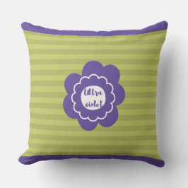 Cojín Decorativo Diseño de pantone 2018 ultravioleta