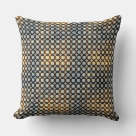Cojín Decorativo Diseño de Patrón Abstracto de Cuadrícula Geométric