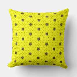 Cojín Decorativo diseño de patrón amarillo
