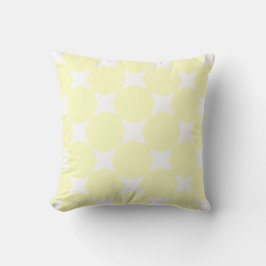 Cojín Decorativo Diseño de patrón de estrella suave amarillo pastel
