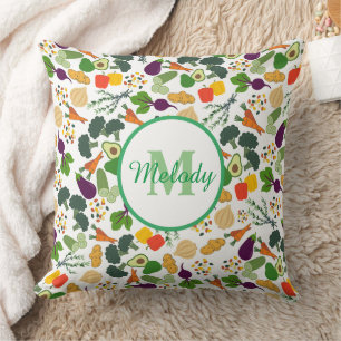 Cojín Decorativo Diseño de patrón de vegetal colorido Regalos perso