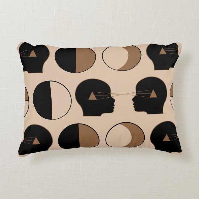 Cojín Decorativo Diseño de patrones celestes sin foco con energía h (Anverso)