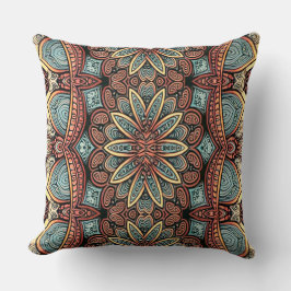 Cojín Decorativo Diseño de patrones de tejido clásico multicolor vi