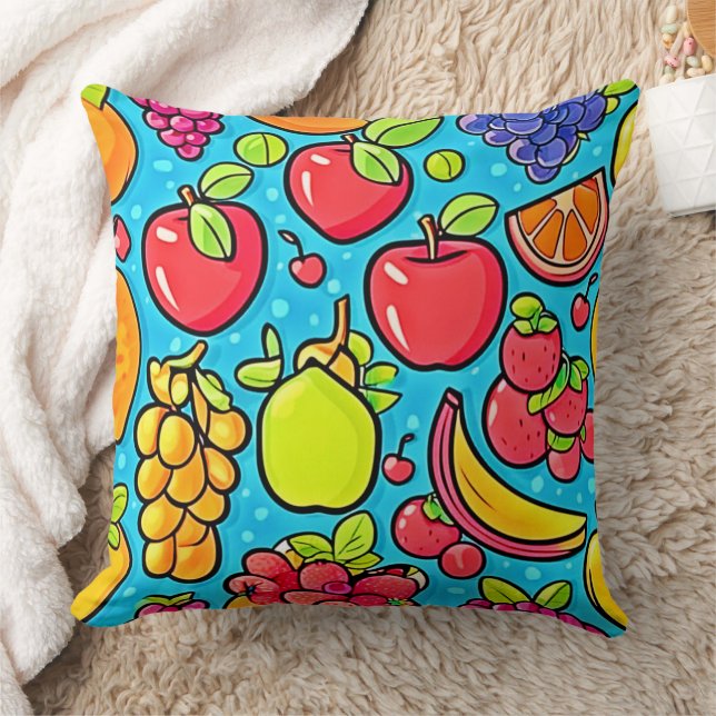 Cojín Decorativo Diseño de patrones fructíferos (Manta)