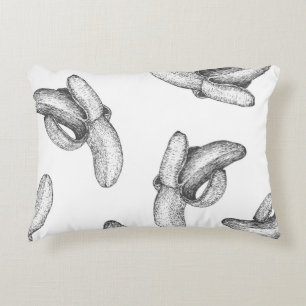 Cojín Decorativo Diseño de patrones impecable o fondo con plátano.