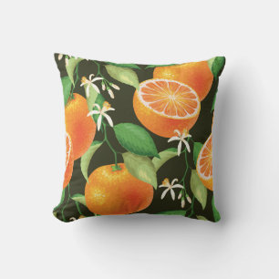 Cojín Decorativo Diseño de patrones sin inconvenientes de Naranja v