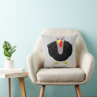 Cojín Decorativo Diseño de pavo personalizado