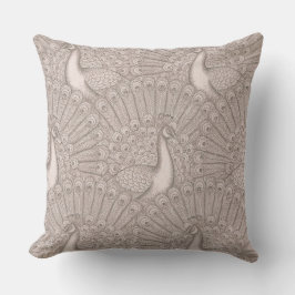 Cojín Decorativo diseño de pavo real