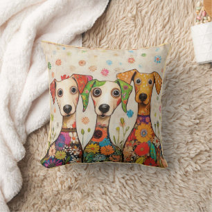 Cojín Decorativo Diseño de perro lindo y colorido